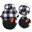 Winter Warm Pet Dog Clothes Plaid Printing Big Dog Coat Outfit for Large Dogs Labrador Hoodies Sweater Gold Retriever Clothing