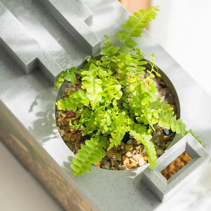 Mini Aquarium Fish Aquarium Retro Decorative Quiet Desk Aquarium With Water Pump For Turtle Reptile Shrimp Moss Goldfish