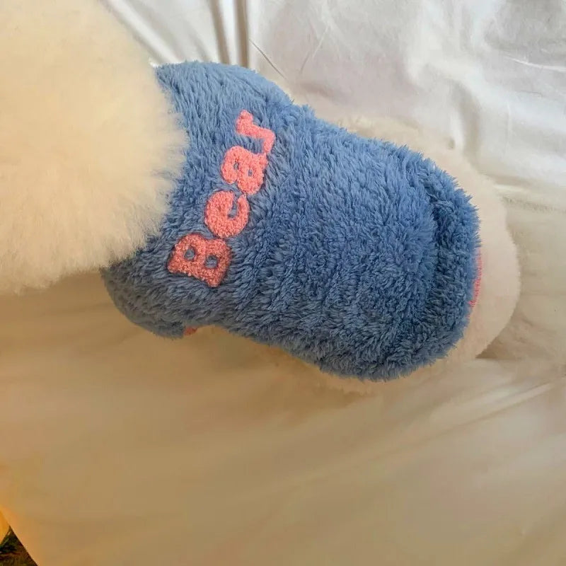 Puppy Warm Hoodies Fleece Dog Jacket Pet Letter Winter Dog Clothes Chihuahua Poodle Bichon Accessories Cat Coat Dog Pullover