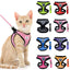 Cat Harness and Leash Escape Proof Adjustable Vest Harnesses for Cats Reflective Cat Harness Breathable Soft Kitty Puppy Harness
