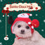 Warm Fleece Cartoon Pet Hat for Cat Christmas Keep Warm York Dog French Bulldog Head Wear Snowman Deer Winter Pet Accessories