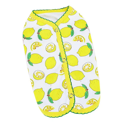 Summer Dog Clothes Soft Sleeveless Dog Apparel with Strawberry Pattern Comfortable Pet Shirts Summer Puppy Vest Clothes Pet Coat