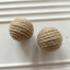 5PCS Cats Sounding Ball Interactive Handmade Sisal Cat Scratching Ball Make Sounds Cat Toy Home Kitten Ball Toys