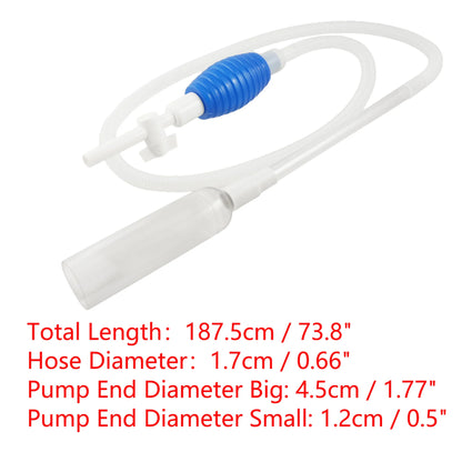 UXCELL Aquarium Water Change Kit Fish Tank Siphon Long Hose Parts Vacuum Cleaner Water Pump Gravel Filter Tools Accessories Set