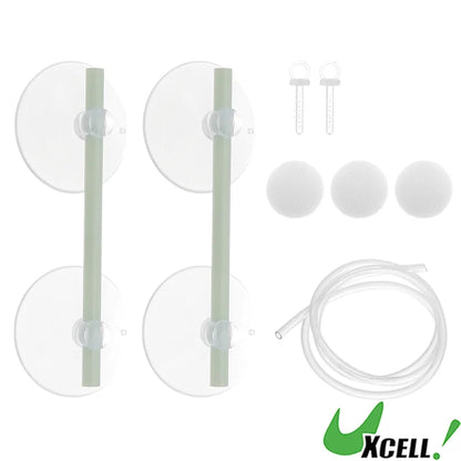 UXCELL Aquarium Floating Plant Corral Floating Plant Fence for Aquarium with Suction Cups Aquarium Floating Plant Fence