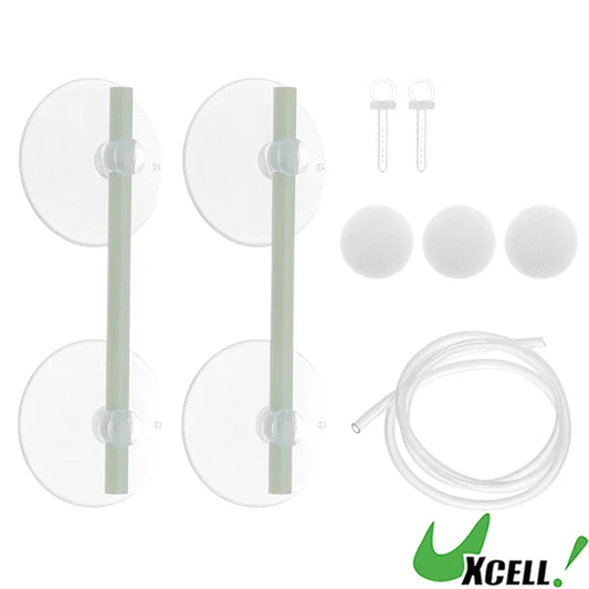 UXCELL Aquarium Floating Plant Corral Floating Plant Fence for Aquarium with Suction Cups Aquarium Floating Plant Fence