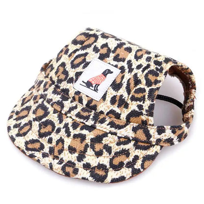 Adjustable Baseball Cap with Ear Holes for Large Medium and Small Dogs Summer Dog Cap Puppy Sun Hat Outdoor Hiking Pet Products