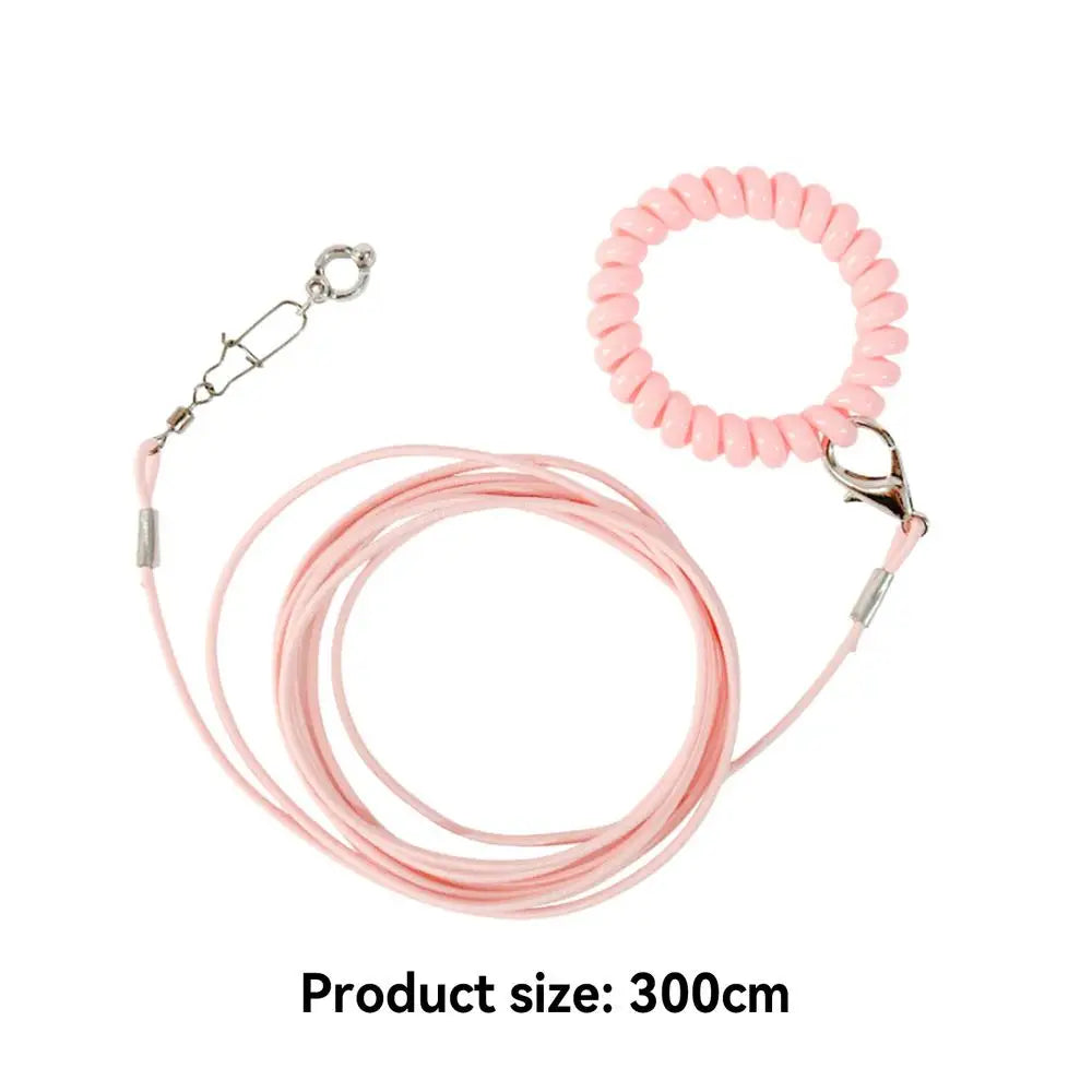 Detachable Bird Foot Chain Outdoor Parrot Pet Flying Rope Biting-Resistant Bird Training Toy With Ankle Foot Ring For Terrace