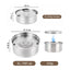 1L/3L/5.6L Stainless Steel Dog Floating Bowl, No Spill Anti-Splash Dog Water Dispenser, Non-Slip Dog Cat Pet Water Feeder Bowl