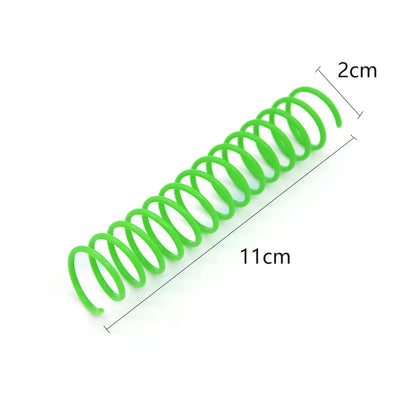 4Pcs/Bag Extended Cat Color Plastic Spring Pet Cat Toys Interactive Pet Products for Cats Pet Cat Supplies