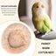 Bird Cotton Nest Coconut Shell Parrot Warm Nest Mat Bird Sleeping Tool with Thickened Edge for Pets Bird Budgie Parakeet