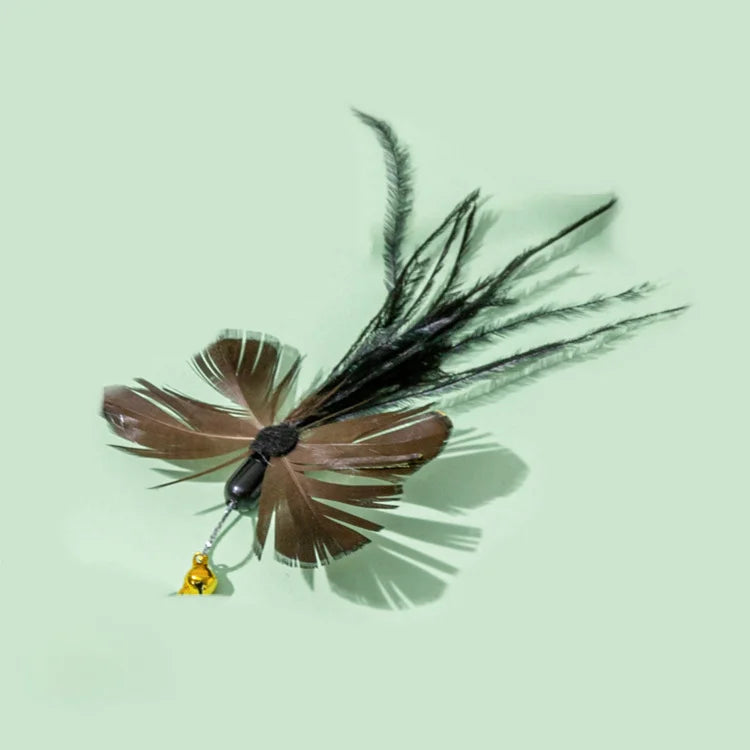 Interactive Cat Feather Toy Accessories False Toy with Bell Replacement Refill Training Kitten Toys