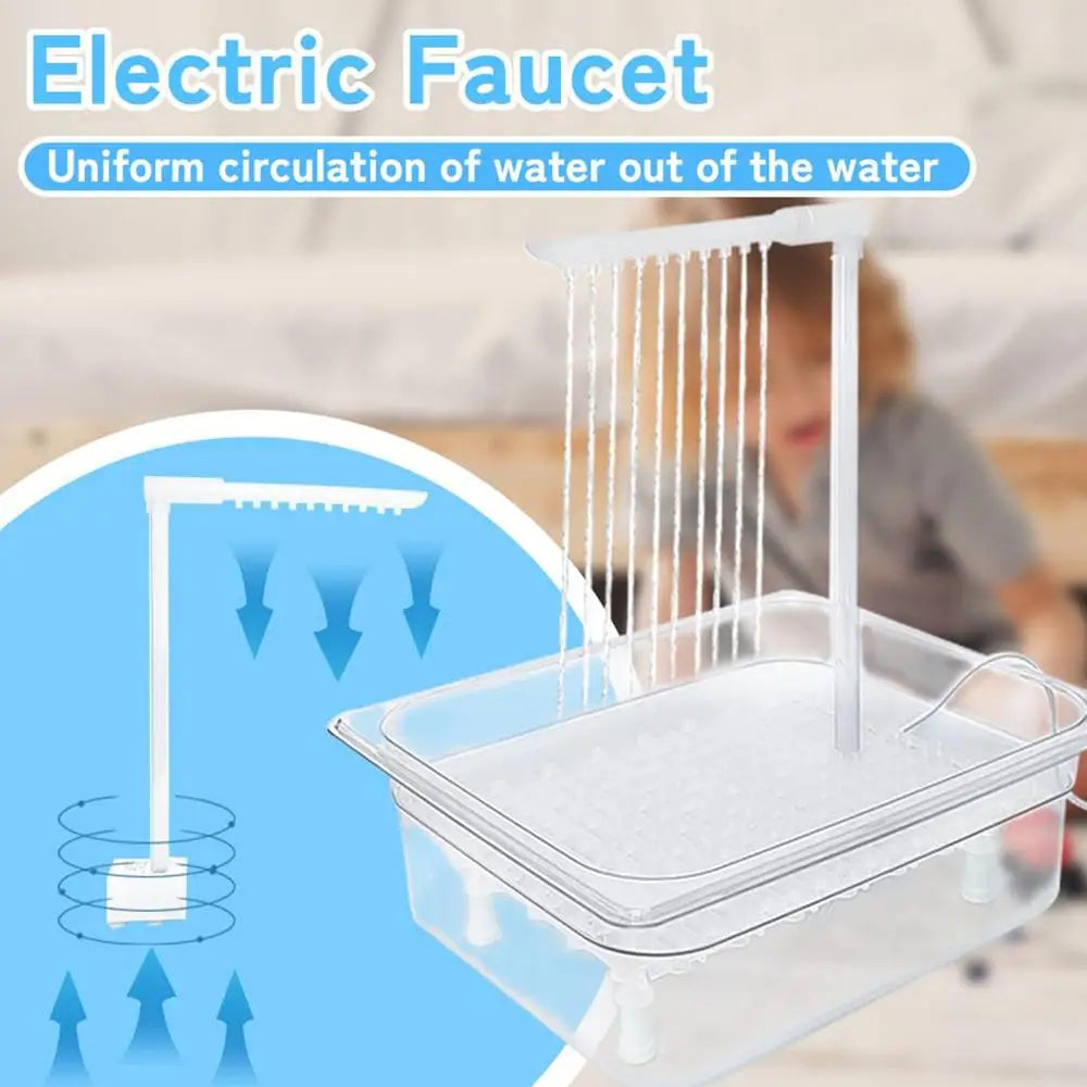 Bird Shower Box Automatic Parrot Bath Fountain Multipurpose Bird Bathtub With Multiple Faucets For Parakeet Cleaning Supplies
