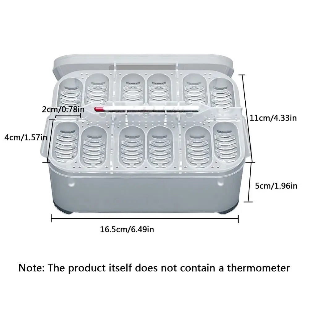 Small Reptile Breeding Box 12 Grids Professional Reptile Incubators Reptile Liz ard Incubation Box Hatchery Tools Suitable For