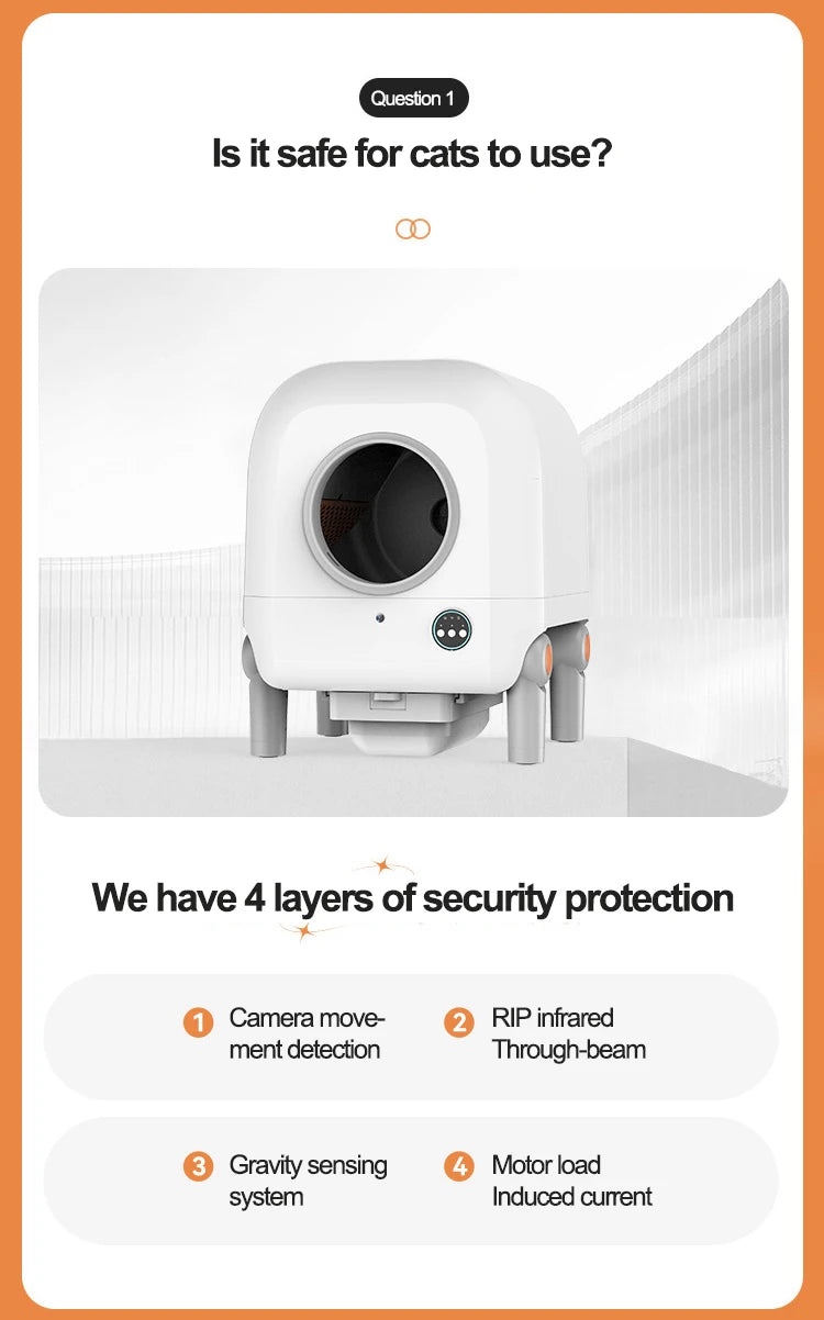 Smart cat toilet litter box extra large anti-splash litter box