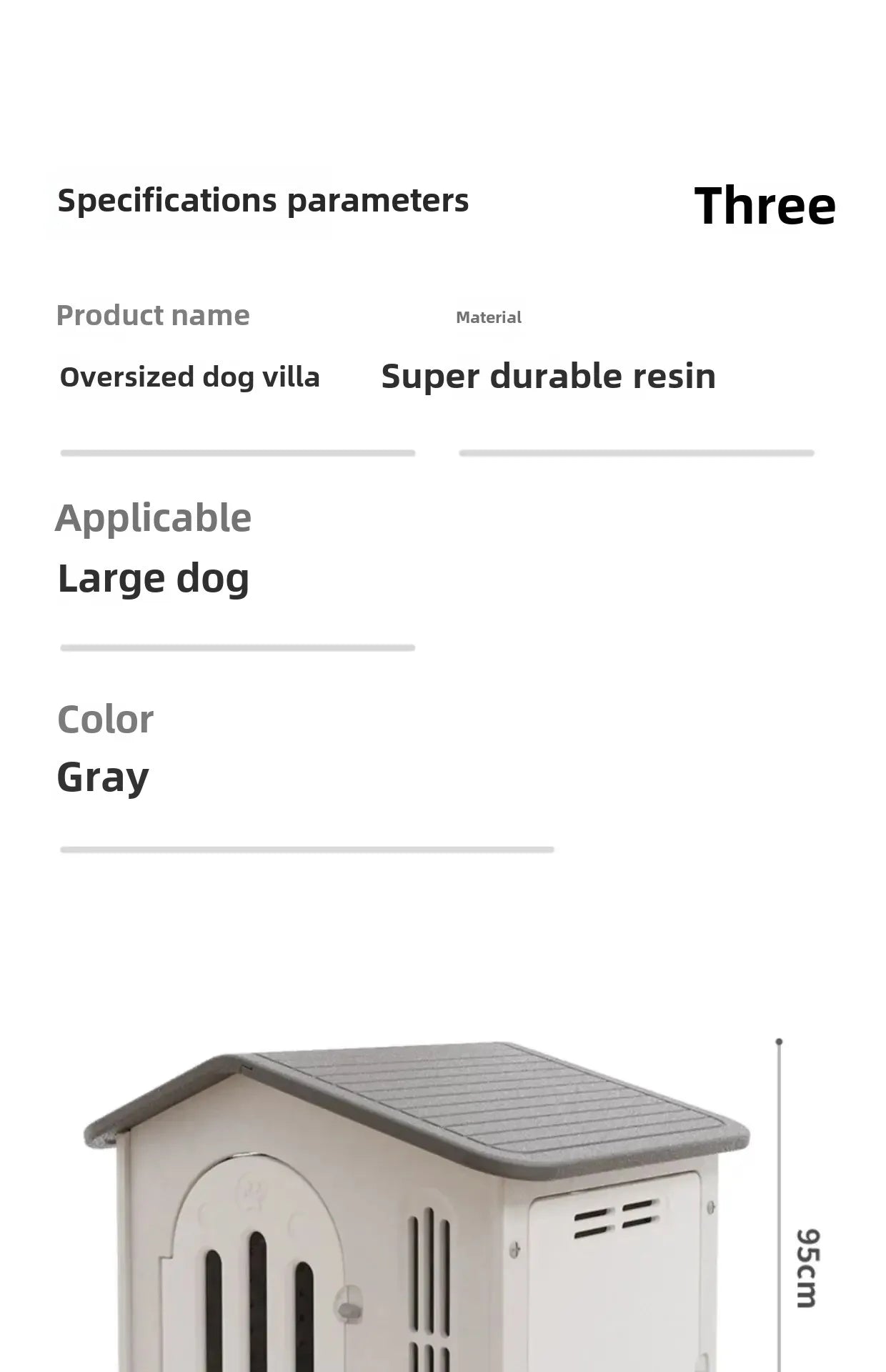 Outdoor All-season Universal Winter Warm Removable Dog House  Kennel Dog Cage