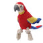 A Red Parrot-Shaped Plush Pet Funny Toy That Makes Sounds And Is Designed for Cute Dogs to Chew And Clean Their Teeth Dog Toy