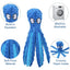 Squeaky Dog Toy Octopus Toy for Aggressive Chewers Tough No Stuffing Plush Crinkle Interactive Pet Toys for Puppy and Large Dogs