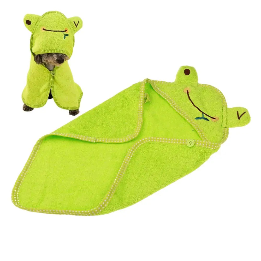Pet Bath Towel Quick Drying Dog Towel Super Absorbent Soft Microfiber Bath Towel With Hoodie Lightweight For Drying Dogs Cats