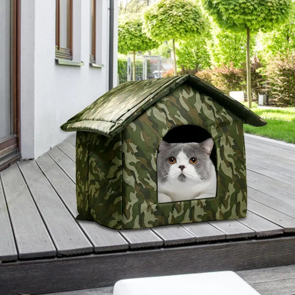 Outdoor Dog Bed Waterproof Roof Bed Waterproof Warm Dog Kennel Winter Tent Dog Nest Thickened Cold-Proof Nest Cat House