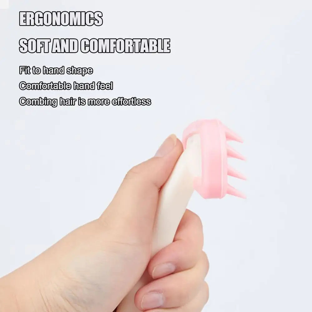 Dog Shower Brush Pet Grooming Shedding Massage Brush Bath Brush for Dog & Cat Hair Cleaner Mats Tangled Hair Comb Soft Silicone