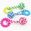 Pet Toy Chew Teething Cotton Rope Knot Ball Toys For Dog Tooth Clean Ball Bite-Resistant  Dog Chew Puppy Training InteractiveToy