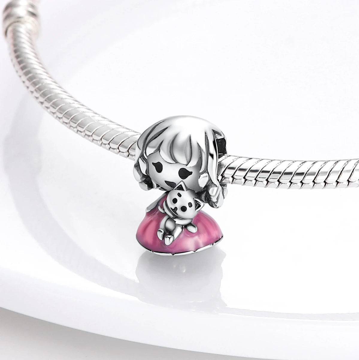 MULA 1PC Silver Plated Pig Bird Beads Fit Original Charm Bracelet DIY Jewelry Making For Woman