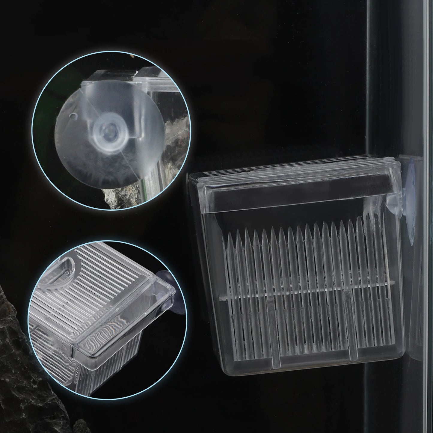 UXCELL Aquarium Fish Breeder Tanks Fish Breeder Box Hatching Incubator Tank Transparent Isolation Box Hatchery Accessory