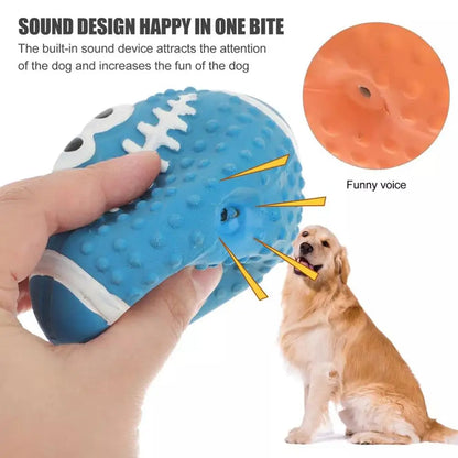 New High-end Latex Soft Pet Ball Squeaky Toy For Small Large Dog Volleyball Tooth Cleaning Training Toys Interactive Chew A8Y2
