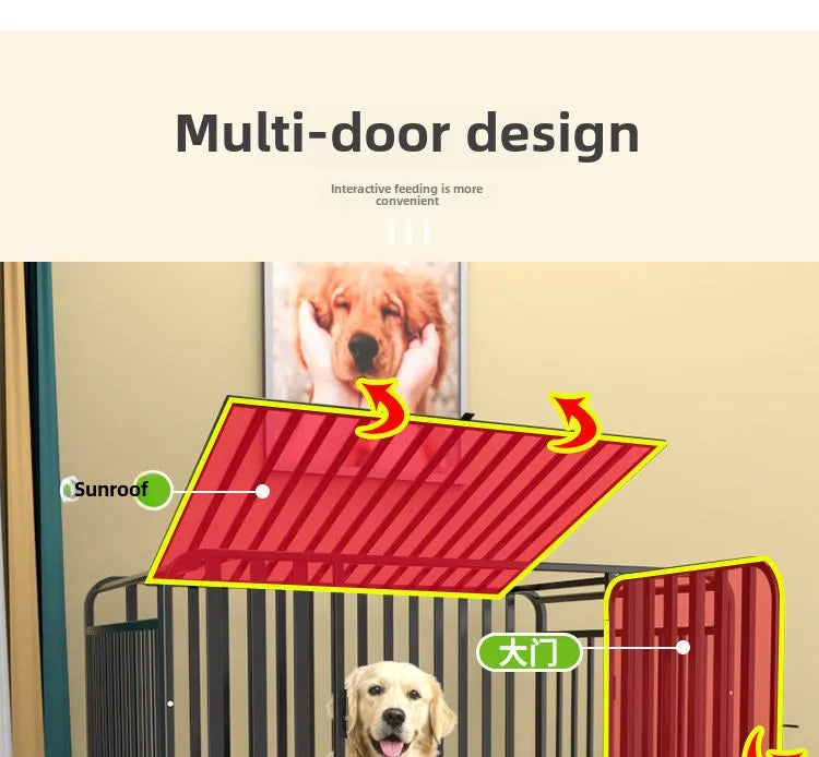 Dog cage Dog cage Large dog Strong mobile dog cage Horse dog Husky special dog cage Bold and thicker
