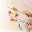 Cat Toy Cat Teaser Sticks Ocean Fish Playing Cat Stick Pet Supplies Biting Cat Toys Cat Mint Doll Feather Throwing Interaction