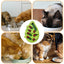 Treat Dispensing Dog Toys Dog Treat Toy Mentally Stimulation Treat Puzzle Green Leaf Shaped Interactive Cat Treat Bowl Pet