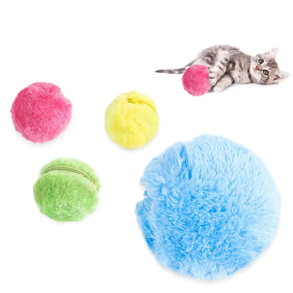 Dog Chewing Toy Rolling Ball Plush Sniffing Toy, Pet Supplies, Interactive Cat Toy, Movable Puppy Chew Squeaky Toy for Dogs
