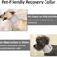 Dog Neck Brace Elizabethan Collar for Pet After Surgery Recovery Wound Protect, Adjustable Cervical Cone for Small Medium Dogs