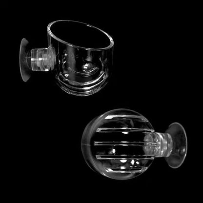1pc Plastic Automatic Feeder With Suction Cup For Aquarium Red Worm Feeding Fish Tank Cone Live Food Tapered Hopper Basket New