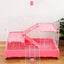 New Products Metal Wire Indoor Home Use Pet Rabbit Cage with Plastic Matting Cheap Pet Cage With Tray