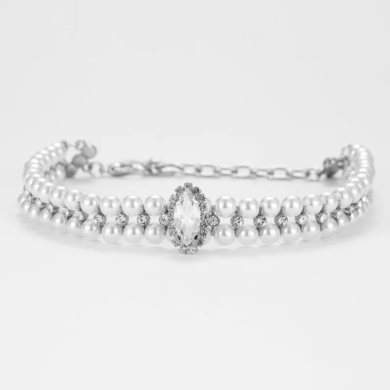 Luxury Rhinestone Puppy Collar for Small Dogs Cat Necklace Bling Crystal Jewelry Pet Accessorie Princess Diamond Wedding Collar