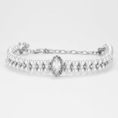 Luxury Rhinestone Puppy Collar for Small Dogs Cat Necklace Bling Crystal Jewelry Pet Accessorie Princess Diamond Wedding Collar