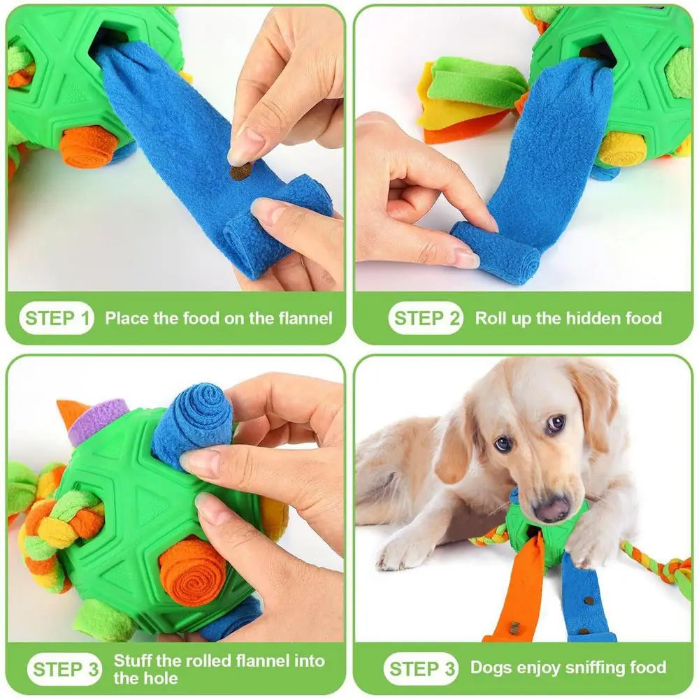 Dog Treat Hiding Toy Snuffle Ball Interactive Slow Feeder Treat Toy Slow Food Training Sniff Ball Dog Exquisite Comfortable