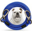 Steel Wire Dog Tie Out Cable, Dog Runner for Yard, Durable Superior Clips, Pink Dog Chains, 10-50ft