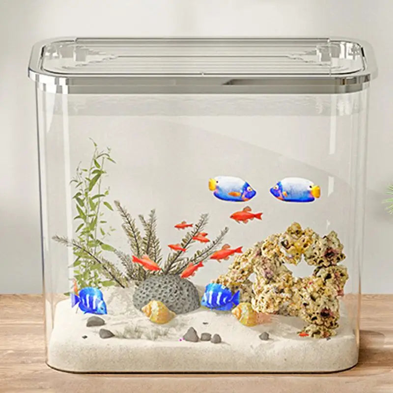 Small Aquarium Small Betta Aquarium Desktop Fish Tank Landscape Turtl Tank Fish Aquarium Tank Decorative Betta Tank For Home