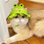 Winter Warm Costume Accessories for Cats Cosplay Funny Animal Flower Knitting Pet Dog Cap Adjustable Head Wear Pet Products