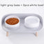 Food Feeders Pet Cat Double Bowls Feeder Adjustable Height Cats Dogs Drinker Water Bowl Dish Elevated Feeding Kitten Supplies