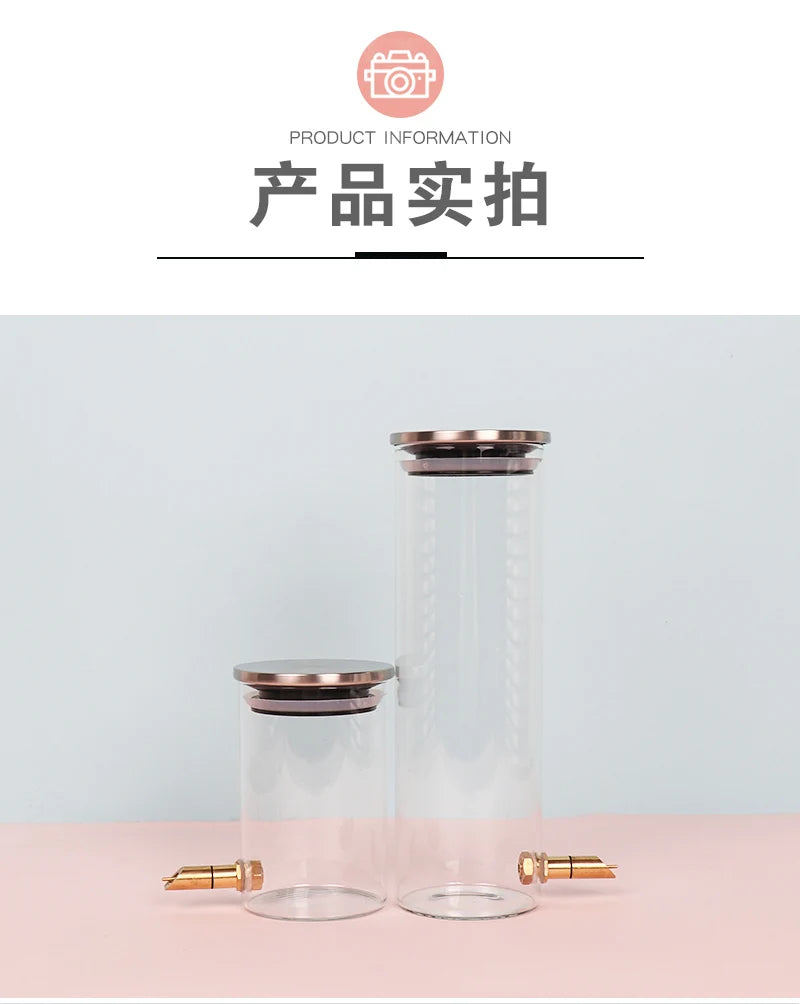 Glass Fine Needle Striker Water Bottle Anti-bite Chinchilla SquirrelTwig Rat Hedgehog Glider Hamster Water Feeder Dispenser