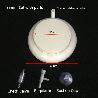 35mm New Nano Fish Tank Aquarium Air Stone Oxygen Aerator Increasing Air Bubble Pond Pump Hydroponic Oxygen Supply Stone Hot