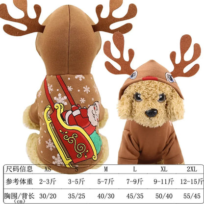 Christmas Pets Dressing Up Santa Funny Pet Clothes For Small Medium Large Dogs Winter Warm Dog Clothes Chihuahua Pug Yorkshire