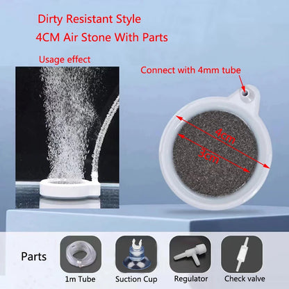 4cm/5cm/8cm Fish Tank Aquarium Air Stone Oxygen Aerator Increasing Air Bubble Pond Pump Hydroponic Oxygen Supply Great