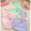 Sweet Flower Decorate Puppy Summer Clothes Breathable Unisex Small Chihuahua Pet Cat Vest Walking Leash T Shirt for York Dogs