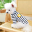 Knitting Flower Pet Dog Clothes Striped High Collar Cat Sweatshirt Autumn Winter Bottom Coat Chihuahua T Shirts for Small Dogs