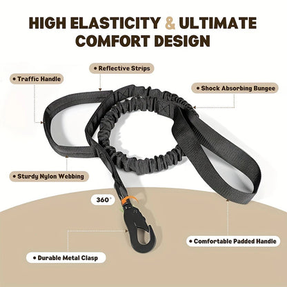 Tactical Dog Collar Leash Nylon Walking Training Pet Collar Set for Medium Large Dogs German Shepherd Dog Collar with Handle